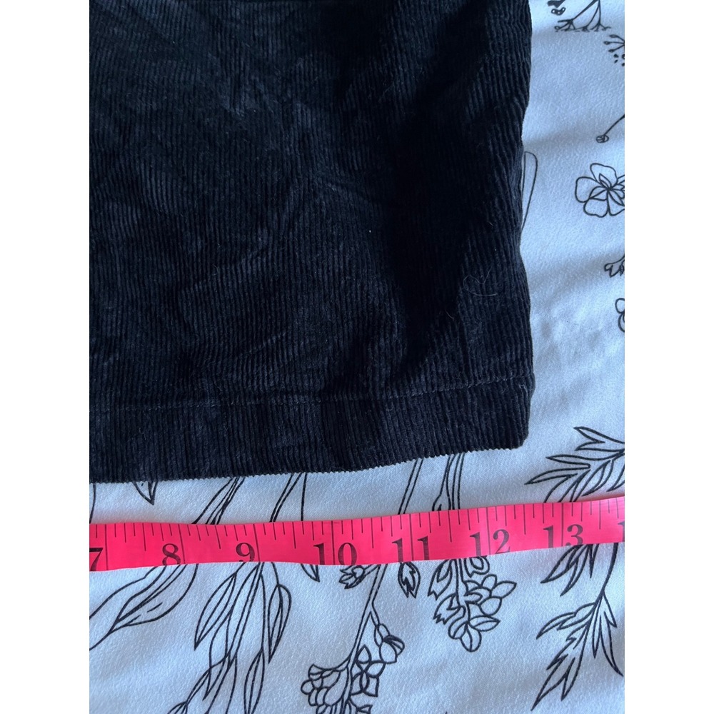 Bear Bottom Corduroy Shorts Mens Large Black Elastic Waist Drawstring 5.5" - Picture 6 of 6